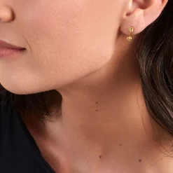 Histoire d'Or Boucles D'oreilles Puces Hannie Plaqué Or Jaune Online