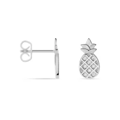Histoire d'Or Boucles D'oreilles Puces Harold Argent Blanc Oxyde De Zirconium Hot