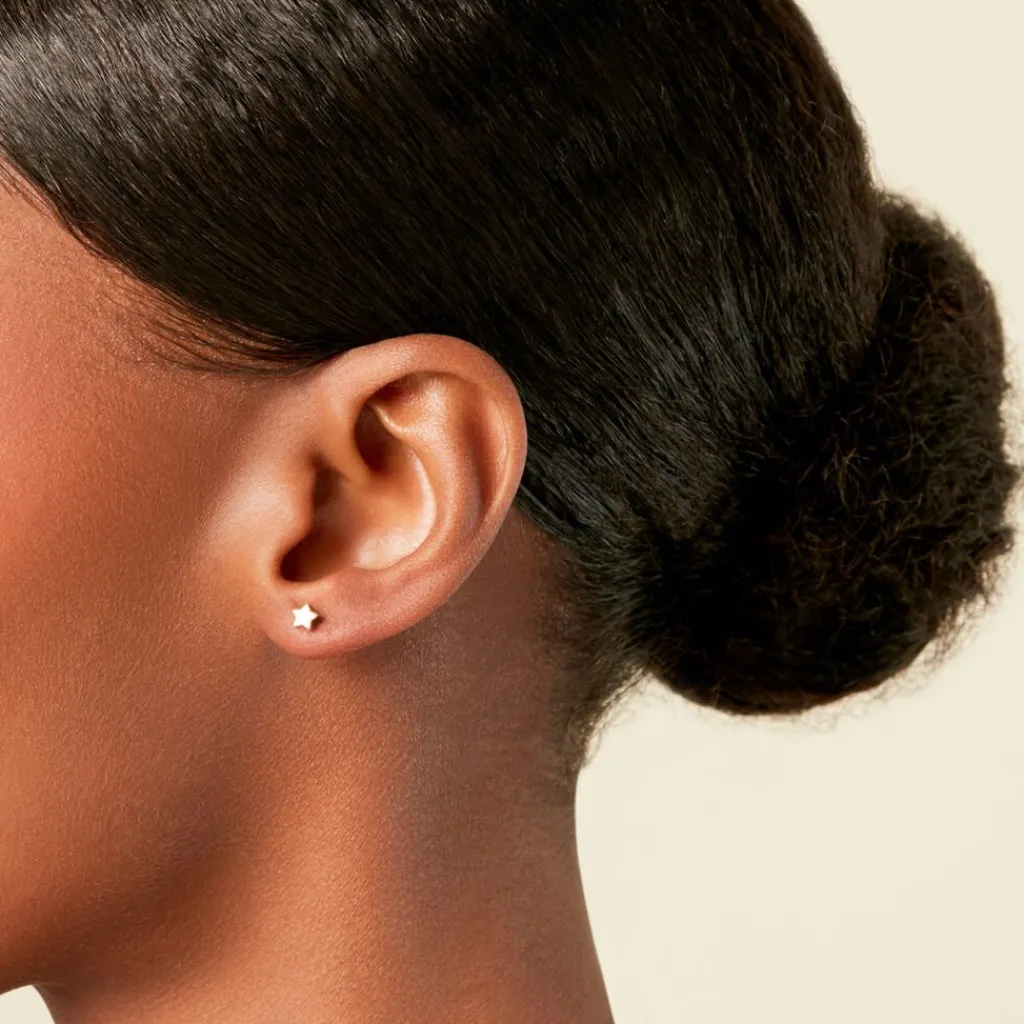 Histoire d'Or Boucles D'Oreilles Puces Hohepa Or Jaune Discount