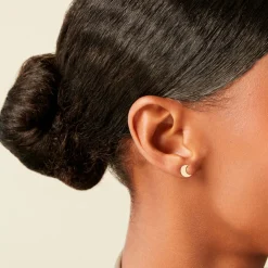 Histoire d'Or Boucles D'Oreilles Puces Hohepa Or Jaune Discount