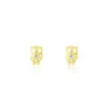 Histoire d'Or Boucles D'oreilles Puces Helois Hibou Or Jaune Oxyde De Zirconium Hot