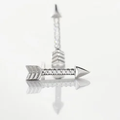 Histoire d'Or Boucles D'oreilles Puces Harrow Argent Blanc Oxyde De Zirconium New