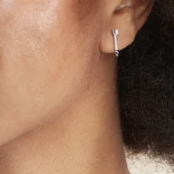 Histoire d'Or Boucles D'oreilles Puces Harrow Argent Blanc Oxyde De Zirconium New