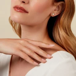 Histoire d'Or Boucles D'oreilles Puces Himelinda Or Jaune Sale