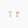 Histoire d'Or Boucles D'Oreilles Puces Hopcyn Or Jaune Oxyde De Zirconium Hot