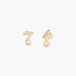 Histoire d'Or Boucles D'Oreilles Puces Hopcyn Or Jaune Oxyde De Zirconium Hot