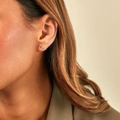 Histoire d'Or Boucles D'Oreilles Puces Hopcyn Or Jaune Oxyde De Zirconium Hot