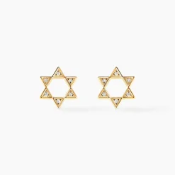 Histoire d'Or Boucles D'oreilles Puces Isak Or Jaune Diamant Discount