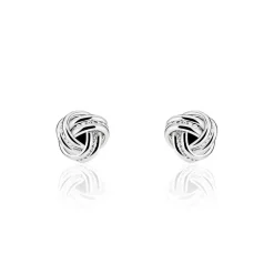 Histoire d'Or Boucles D'oreilles Puces Iloa Argent Blanc Sale