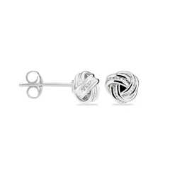 Histoire d'Or Boucles D'oreilles Puces Iloa Argent Blanc Sale