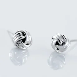 Histoire d'Or Boucles D'oreilles Puces Iloa Argent Blanc Sale
