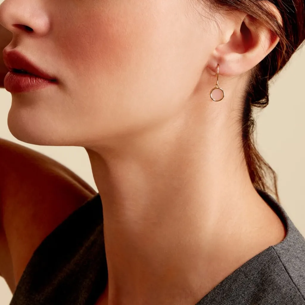 Histoire d'Or Boucles D'oreilles Puces Istoria Plaqué Or Jaune Oxyde De Zirconium plaqué or jaune oxyde orange New