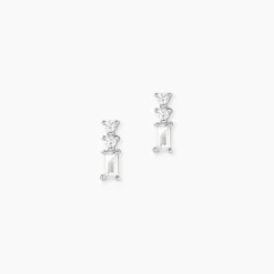 Histoire d'Or Boucles D'oreilles Puces Iolyn Argent Blanc Oxyde De Zirconium Online