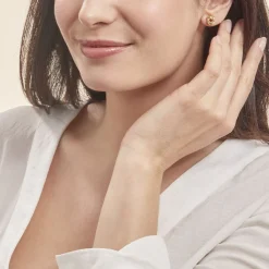 Histoire d'Or Boucles D'oreilles Puces Ilhame Nid Or Jaune