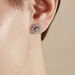 Histoire d'Or Boucles D'oreilles Puces Iona Argent Blanc Oxyde De Zirconium Discount