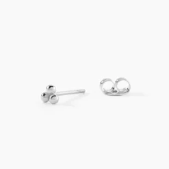 Histoire d'Or Boucles D'oreilles Puces Ina Argent Blanc Sale