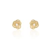 Histoire d'Or Boucles D'oreilles Puces Iwaki Plaqué Or Jaune Oxyde De Zirconium Hot