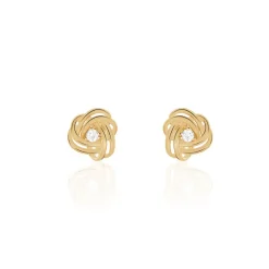 Histoire d'Or Boucles D'oreilles Puces Iwaki Plaqué Or Jaune Oxyde De Zirconium Hot