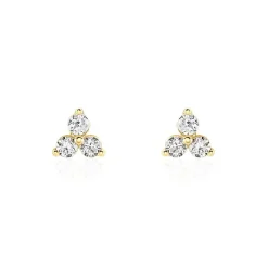 Histoire d'Or Boucles D'oreilles Puces Isaora Or Jaune Oxyde De Zirconium Online