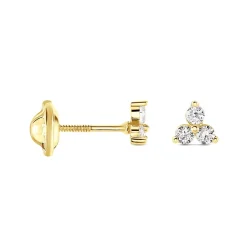 Histoire d'Or Boucles D'oreilles Puces Isaora Or Jaune Oxyde De Zirconium Online