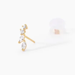 Histoire d'Or Boucles D'oreilles Puces Iuliana Or Jaune Oxyde De Zirconium