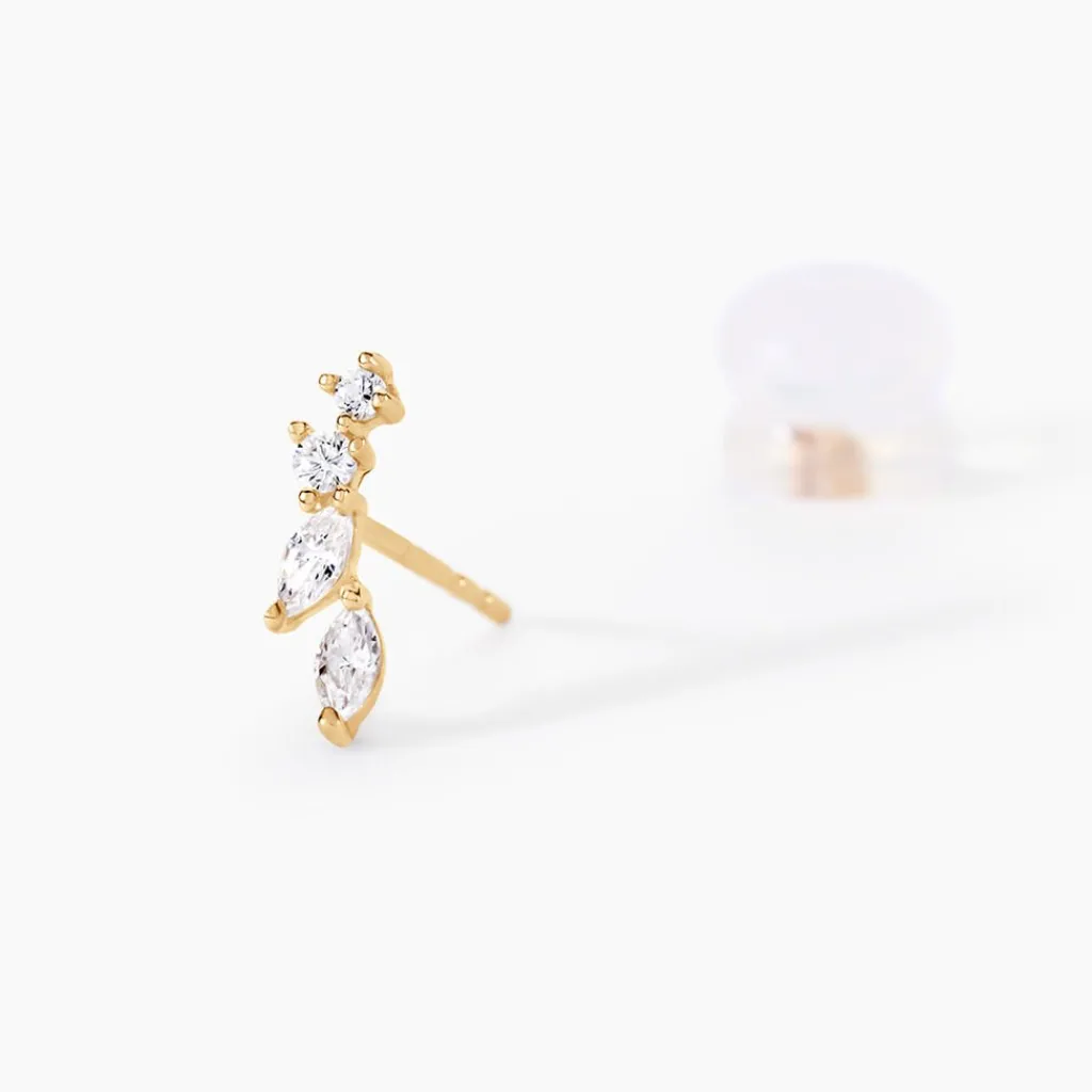 Histoire d'Or Boucles D'oreilles Puces Iuliana Or Jaune Oxyde De Zirconium