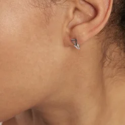 Histoire d'Or Boucles D'oreilles Puces Joy or blanc diamant Clearance