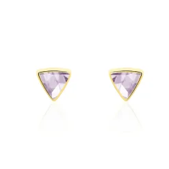Histoire d'Or Boucles D'oreilles Puces Juliete Or Jaune Amethyste Outlet