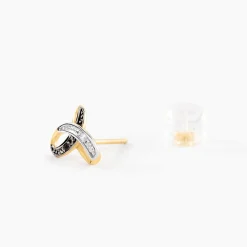 Histoire d'Or Boucles D'Oreilles Puces Jolyon Or Jaune Diamant Clearance