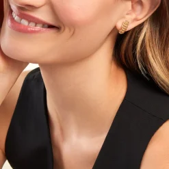 Histoire d'Or Boucles D'oreilles Puces Jimmy Or Jaune Discount