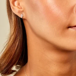 Histoire d'Or Boucles D'Oreilles Puces Johano Or Jaune Diamant Online