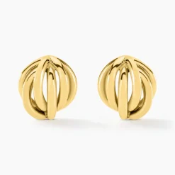 Histoire d'Or Boucles D'oreilles Puces Jackie Acier Jaune Best
