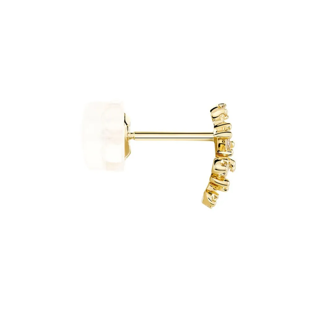 Histoire d'Or Boucles D'oreilles Puces Joy or jaune diamant Best