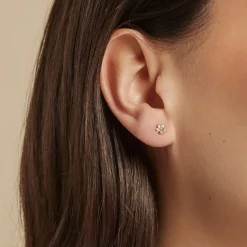 Histoire d'Or Boucles D'oreilles Puces Kukka Or Jaune Hot