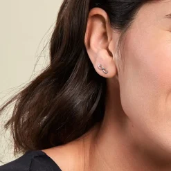 Histoire d'Or Boucles D'oreilles Puces Kamy Argent Blanc Online