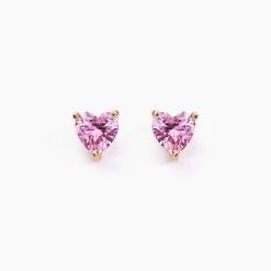 Histoire d'Or Boucles D'oreilles Puces Kelvyn Argent Rose Oxyde De Zirconium argent rose oxyde rose Outlet