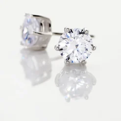 Histoire d'Or Boucles D'oreilles Puces Kylianna Argent Blanc Oxyde De Zirconium Discount