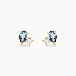 Histoire d'Or Boucles D'oreilles Puces Kobina Or Jaune Topaze Oxyde De Zirconium Outlet