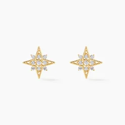 Histoire d'Or Boucles D'oreilles Puces Konstantsia Or Jaune Oxyde Online