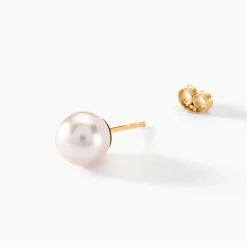 Histoire d'Or Boucles D'oreilles Puces Kesya Or Jaune Perle De Culture Clearance