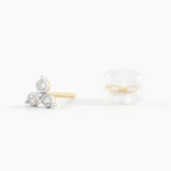 Histoire d'Or Boucles D'oreilles Puces Kam Or Jaune Diamant Clearance