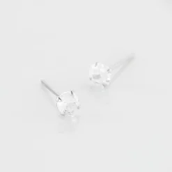 Histoire d'Or Boucles D'oreilles Puces Laena Argent Blanc Oxyde De Zirconium