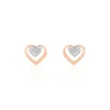 Histoire d'Or Boucles D'oreilles Puces Liana Or Rose Diamant Sale