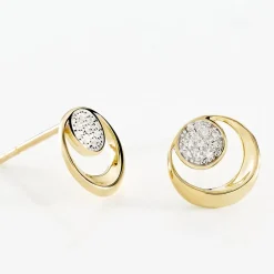 Histoire d'Or Boucles D'oreilles Puces Liana Or Jaune Diamant Discount