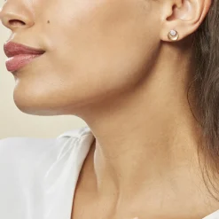 Histoire d'Or Boucles D'oreilles Puces Liana Or Jaune Diamant Discount