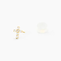 Histoire d'Or Boucles D'oreilles Puces Luna Or Jaune Oxyde De Zirconium Clearance