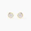 Histoire d'Or Boucles D'oreilles Puces Lane Or Jaune Strass Discount