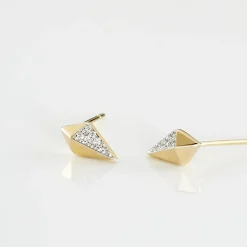 Histoire d'Or Boucles D'oreilles Puces Lizia Or Jaune Diamant Sale