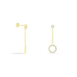 Histoire d'Or Boucles D'oreilles Puces Lim Or Jaune Sale