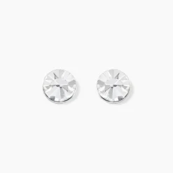 Histoire d'Or Boucles D'oreilles Puces Loeiza Argent Blanc Oxyde De Zirconium